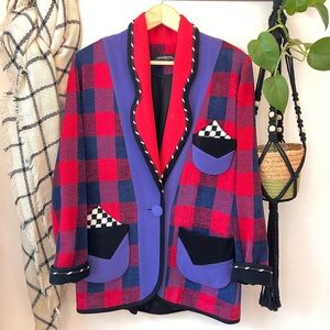 VTG Canvasbacks Lutton & Horsfield Plaid Blazer